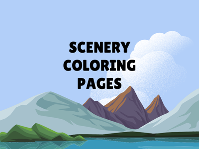 scenery coloring pages
