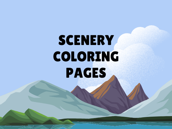 scenery coloring collection