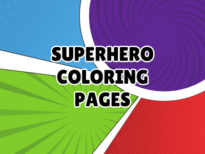 superhero coloring pages