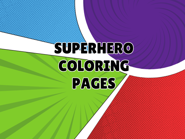 superhero coloring collection